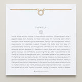 Bryan Anthonys Family Gold Necklace On Card