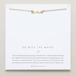 Bryan Anthonys dainty go with the waves necklace 14k gold