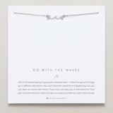 Bryan Anthonys dainty go with the waves necklace silver