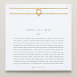 Bryan Anthonys Highs and Lows Gold Necklace Set On Card