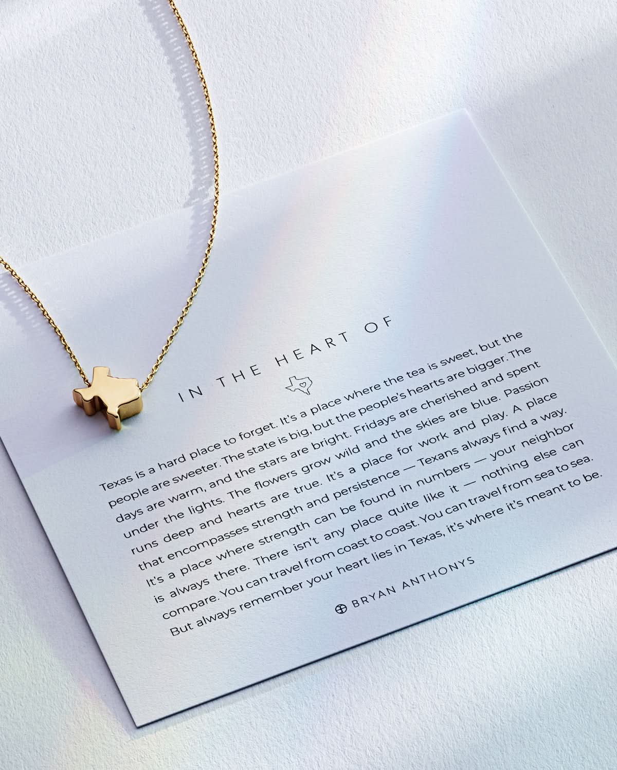 In The Heart Of Necklace showcase