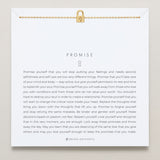 Bryan Anthonys Promise Gold Icon Necklace Set On Card