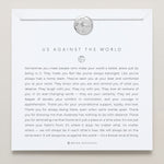 Bryan Anthonys Us Against The World Silver Necklace On Card