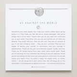 Bryan Anthonys Us Against The World Silver Necklace On Card