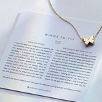 Bryan Anthonys Wings To Fly Gold Icon Necklace On Card Dynamic