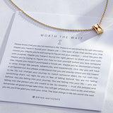 Worth The Wait Icon Necklace on card