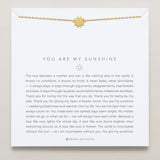 Bryan Anthonys You Are My Sunshine Mother Son Gold Necklace On Card