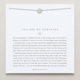 Bryan Anthonys You Are My Sunshine Mother Son Silver Necklace On Card