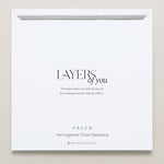 Bryan Anthonys Layers of You Paved Silver Herringbone Chain Necklace On Card