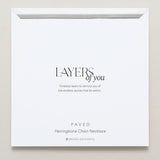 Bryan Anthonys Layers of You Paved Silver Herringbone Chain Necklace On Card