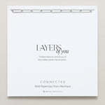 Bryan Anthonys Layers of You Connected Silver Bold Paperclip Chain Necklace On Card