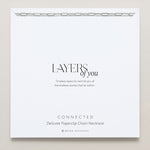 Bryan Anthonys Layers of You Connected Silver Delicate Paperclip Chain Necklace On Card