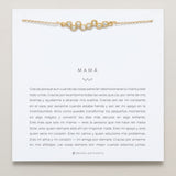 Mamá Necklace (Spanish) on card