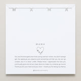 Bryan Anthonys Mama Silver Smooth Necklace On Card