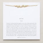 Bryan Anthonys Mom necklace dainty 14k gold crystal