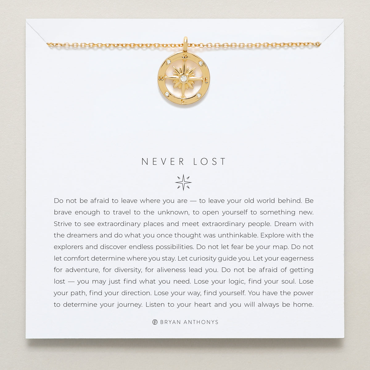 Bryan Anthonys dainty never lost necklace 14k gold