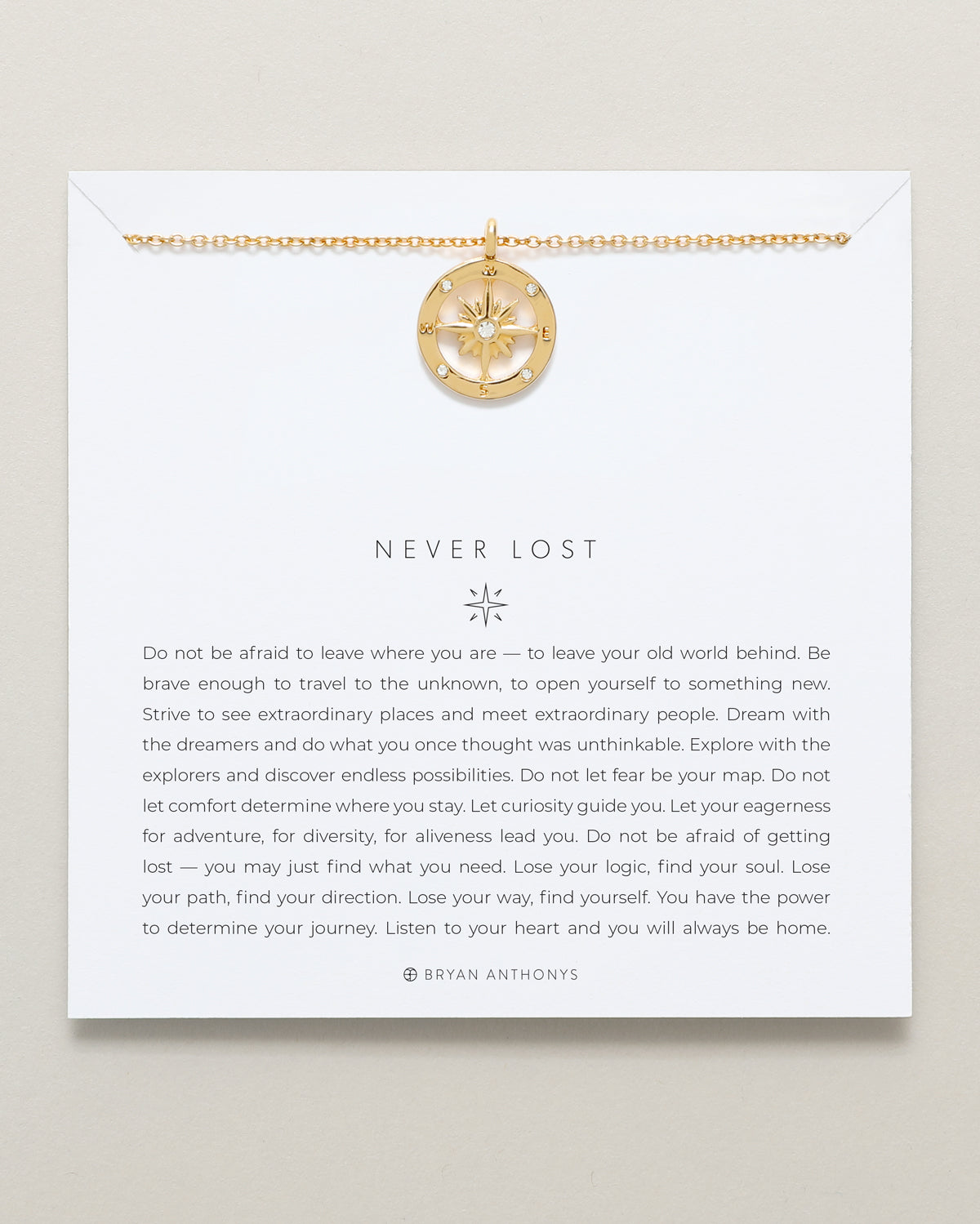 Bryan Anthonys dainty never lost necklace 14k gold