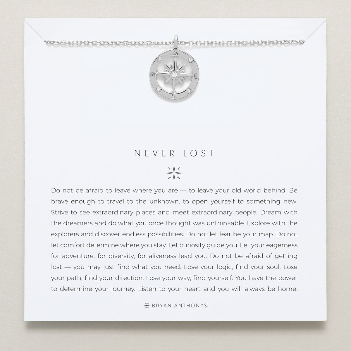 Bryan Anthonys dainty never lost necklace silver