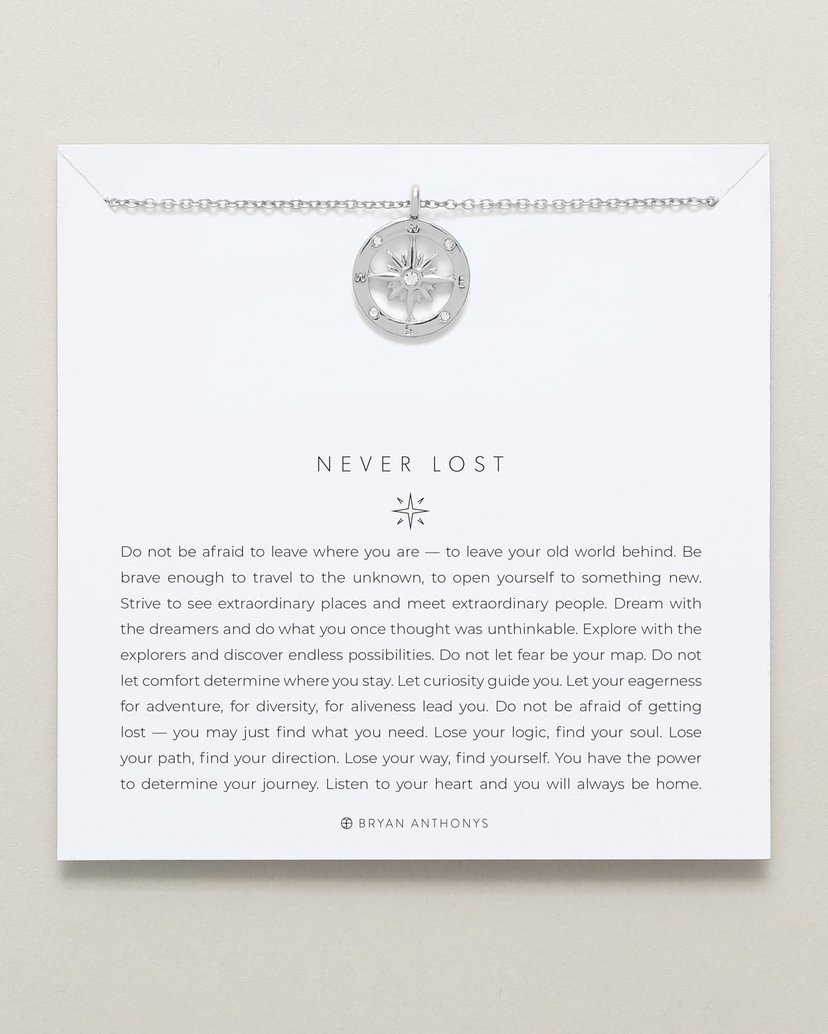 Bryan Anthonys dainty never lost necklace silver