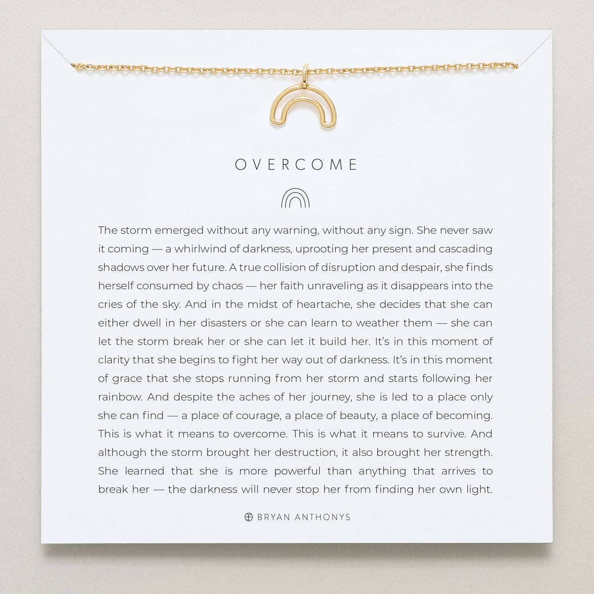 Bryan Anthonys overcome rainbow necklace 14k gold