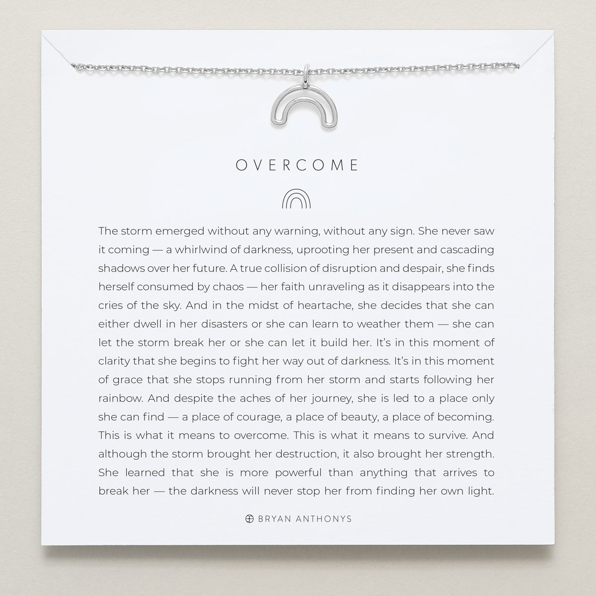 Bryan Anthonys overcome rainbow necklace silver