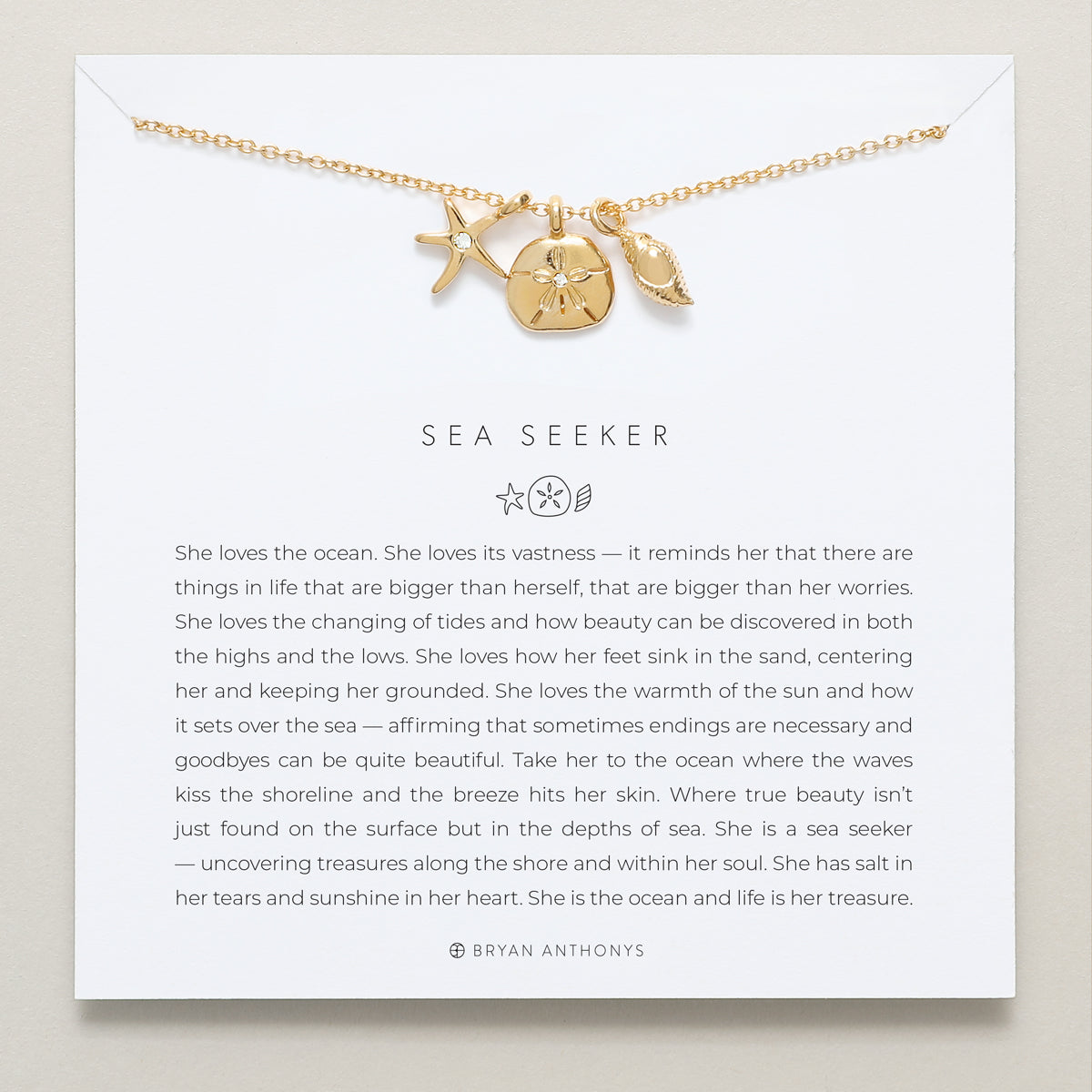 bryan anthonys dainty sea seeker necklace 14k gold