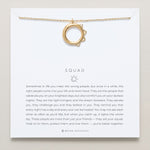 Bryan Anthonys Squad necklace dainty sun moon 14k gold