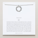 Bryan Anthonys Squad necklace dainty sun moon silver