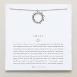 Bryan Anthonys Squad necklace dainty sun moon silver