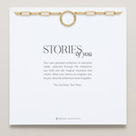 Bryan Anthonys Stories of You Gold Paperclip Chain On Card