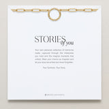 Bryan Anthonys Stories of You Gold Paperclip Chain On Card