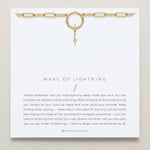 Bryan Anthonys Stories Of You Made Of Lightning Gold Charm Necklace On Card