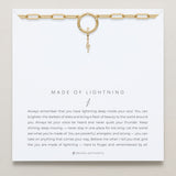 Bryan Anthonys Stories Of You Made Of Lightning Gold Charm Necklace On Card