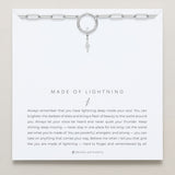 Bryan Anthonys Stories Of You Made Of Lightning Silver Charm Necklace On Card