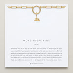 Bryan Anthonys Stories Of You Move Mountains Gold Charm Necklace On Card