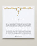 Bryan Anthonys Stories Of You Well Wishes Gold Charm Necklace On Card