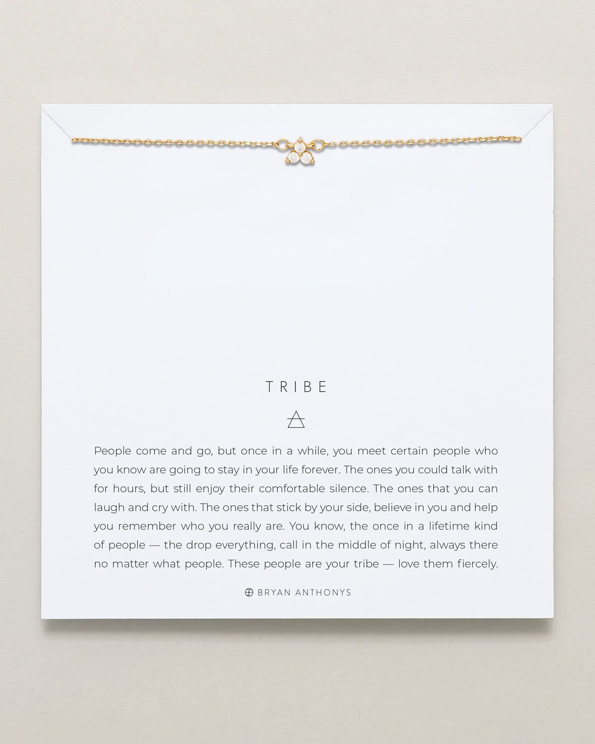 Bryan Anthonys Dainty Tribe Gold Necklace On Card