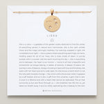 Bryan Anthonys Gold Libra Zodiac Necklace On Card
