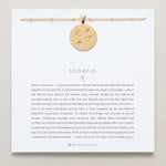 Bryan Anthonys Gold Scorpio Zodiac Necklace On Card