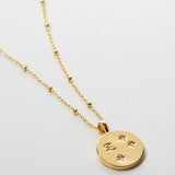 Bryan Anthonys Gold Scorpio Zodiac Necklace Macro