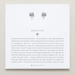 Bryan Anthonys Breathe Silver Stud Earrings On Card