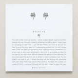 Bryan Anthonys Breathe Silver Stud Earrings On Card